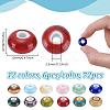 72Pcs 12 Colors Handmade Porcelain Beads PORC-UN0001-02-3