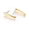 Ion Plating(IP) 304 Stainless Steel Ear Stud Components LS-STAS-I120-18B-G-2