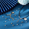 80Pcs 4 Style Brass Cord Ends KK-AR0002-53-5