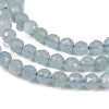 Natural Aquamarine Beads Strands G-C127-A04-02-3