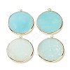 Natural Flower Amazonite Pendants G-E526-10C-3