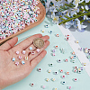 1200Pcs Opaque White Acrylic Beads MACR-PA0001-74-3