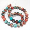 Synthetic Fossil Beads Strands G-L028-4mm-05-3