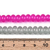 Baking Paint Imitation Jade Glass Beads Strands GLAA-T025-8mm-16-4