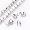 Brass Rhinestone Strass Chains CHC-T001-SS18-02S-3