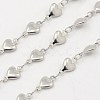 Tarnish Resistant 304 Stainless Steel Heart Chains CHS-K001-53-5.5mm-1