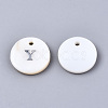 Natural Freshwater Shell Pendants X-SHEL-Q018-01A-Y-P-2