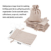 Polycotton(Polyester Cotton) Packing Pouches Drawstring Bags ABAG-T004-10x14-01-2