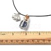 3Pcs 3 Styles Natural & Synthetic Mixed Gemstone Chips Wish Bottle Pendant Necklaces Set NJEW-FZ00013-3