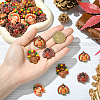40Pcs 4 Styles Thanksgiving Resin Cabochons RESI-SC0036-39-4