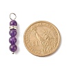 Gemstone Beaded Pendants PALLOY-JF01326-5
