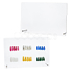 2Pcs Rectangle Acrylic Nail Art Display Board MRMJ-FH0001-62-1