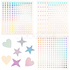 Laser PET Plastic Stickers DIY-CP0011-62A-1