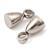 Non-Tarnish 201 Stainless Steel Tail Chain Drop Charms STAS-D061-04D-P-3