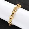 304 Stainless Steel Cable Chain Bracelets for Women BJEW-Q050-01D-G-5