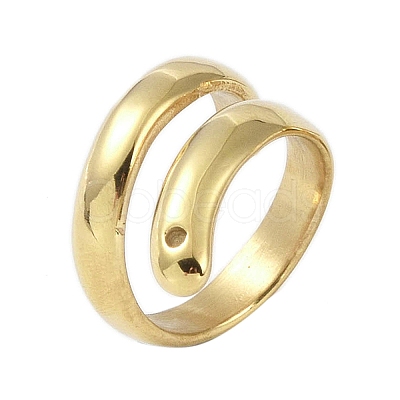 304 Stainless Steel Ion Plating(IP) Rings RJEW-R147-01G-1