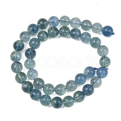 Natural Blue Fluorite Beads Strands GG-CBAF158-10mm-1