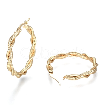 304 Stainless Steel Hoop Earring EJEW-F257-13G-1