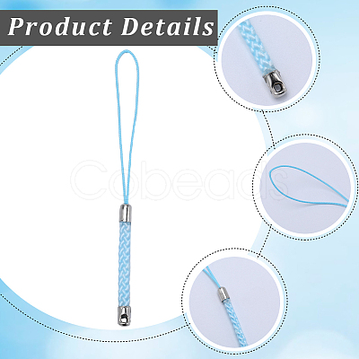 66Pcs 11 Colors Polyester Cord Mobile Straps FIND-GF0006-43-1