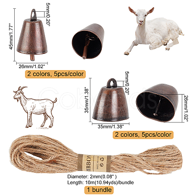 DIY Bell Pendant Decoration Making Kit DIY-GA0005-18-1