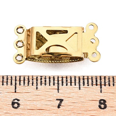 Ion Plating(IP) 304 Stainless Steel Box Clasp STAS-Q318-03G-1