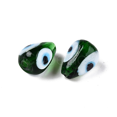 Handmade Evil Eye Lampwork Beads LAMP-T021-16M-1