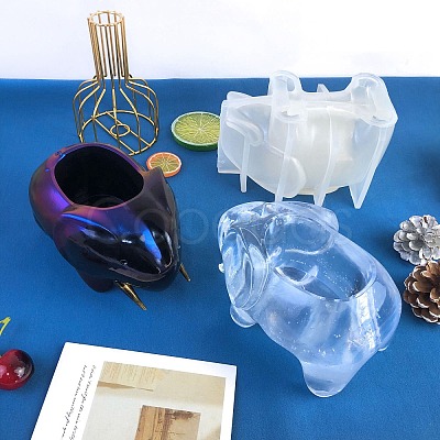 DIY Elephant Silicone Pen Storage Molds PW-WG13553-01-1