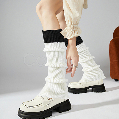 Acrylic Fibers Socks for Women AJEW-WH20060-48D-1