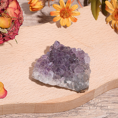 Natural Amethyst Cluster Ornaments DJEW-PA0001-07-1
