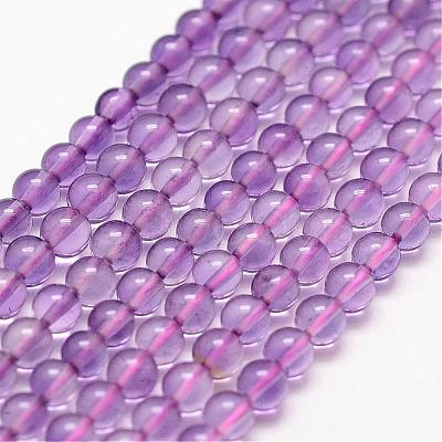 Natural Amethyst Beads Strands G-N0215-01-3mm-1
