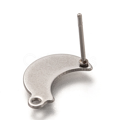 Non-Tarnish 304 Stainless Steel Stud Earring Findings STAS-I176-10P-1