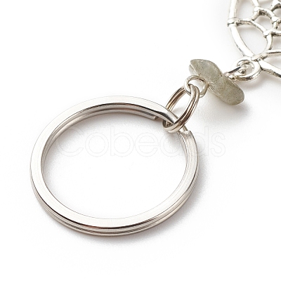 Natural Labradorite Keychain KEYC-JKC00346-04-1