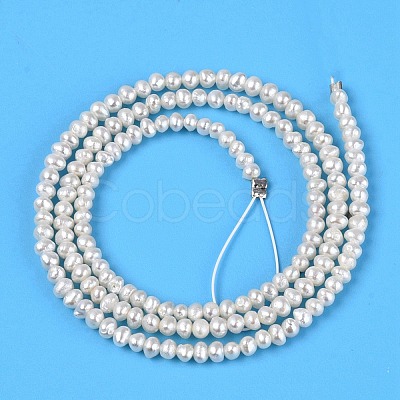 Natural Baroque Keshi Pearl Cultured Freshwater Pearl Beads Strands PEAR-N013-02J-1