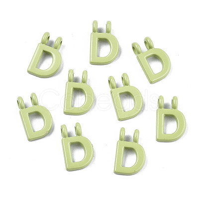 Spray Painted Alloy  2-Loop Link Pendants LS-X-PALLOY-T075-48D-RS-1