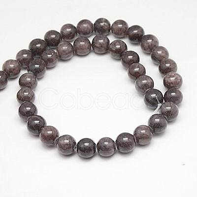 Natural Yellow Jade Beads Strands G-G598-6mm-YXS-14-1