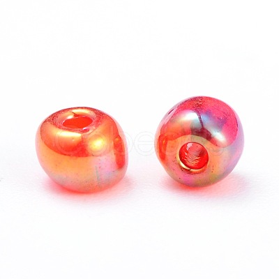 6/0 Round Glass Seed Beads SEED-US0003-4mm-165B-1