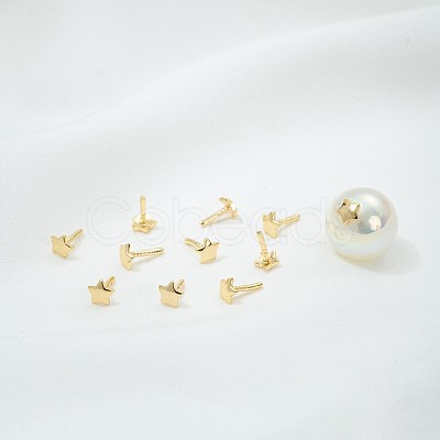 Star Brass Head Pins KK-U051-02G-02-1