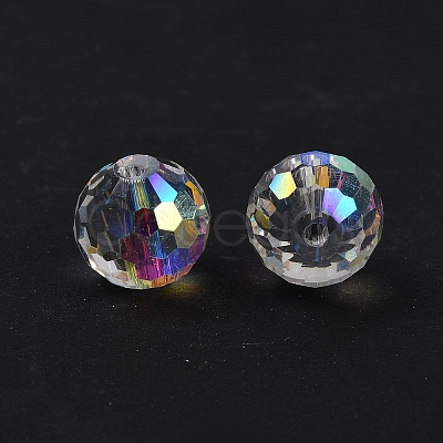 Transparent Electroplate Glass Beads EGLA-N002-31-G10-1