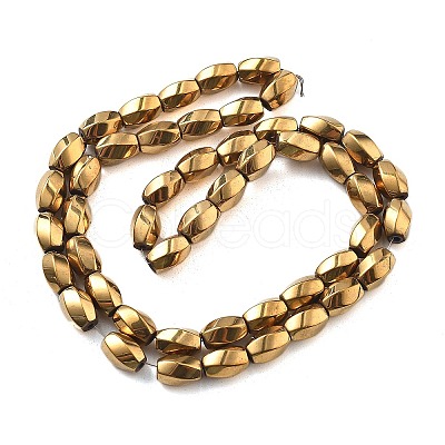 Electroplated Synthetic Non-magnetic Hematite Beads Strands G-P545-G02-02F-1