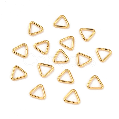 Brass Triangle Linking Ring X-KK-WH0031-08G-1