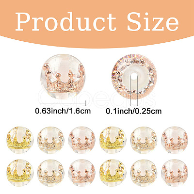 8Pcs Transparent Resin Beads RESI-YW0005-96C-1