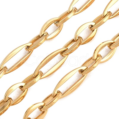 201 Stainless Steel Oval Link Chains CHS-H118-18G-1