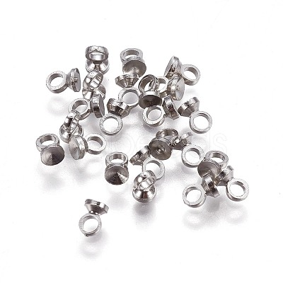 Brass Bead Cap Pendant Bails LS-X-KK-F792-06P-1