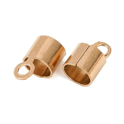 Ion Plating(IP) 304 Stainless Steel Fold Over Crimp Cord Ends STAS-P434-05F-G-1