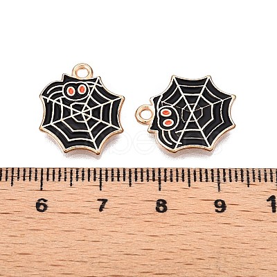 Halloween Theme Alloy Enamel Pendants X-PALLOY-N176-35-RS-1