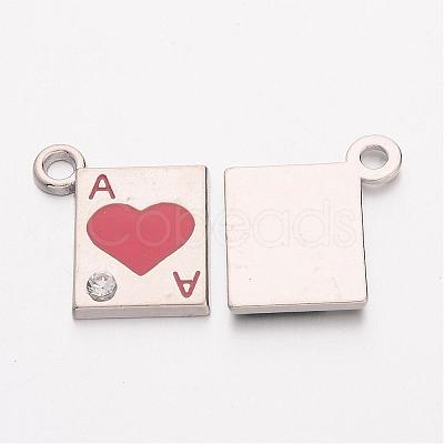 Alloy Enamel Pendants EAP031Y-1