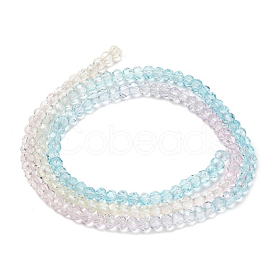 Transparent Painted Glass Beads Strands LS-DGLA-A034-T2mm-A21-1