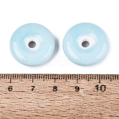 Vintage Handmade Porcelain Beads PORC-N013-20-17-1