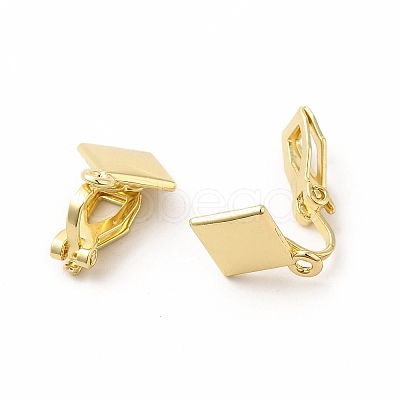 Alloy Clip-on Earring Findings PALLOY-M208-04G-1