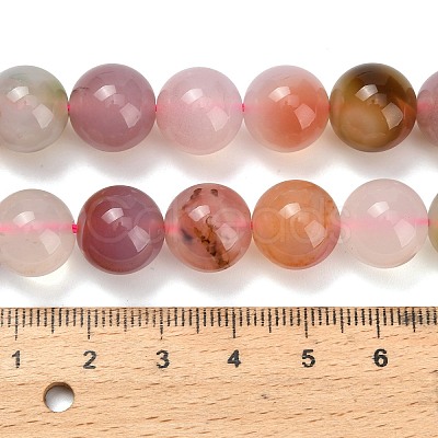 Natural Agate Beads Strands G-F814-A02-12mm-1